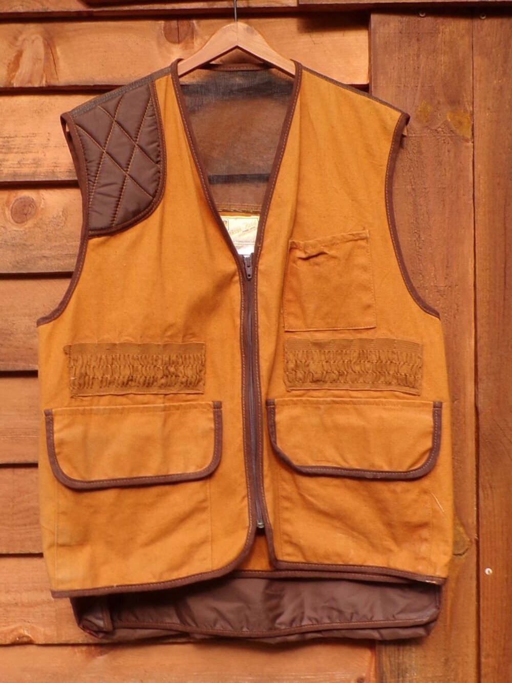 Vintage American Fields Sportswear Game Hunting Vest Men's M Game Pouch Canvas